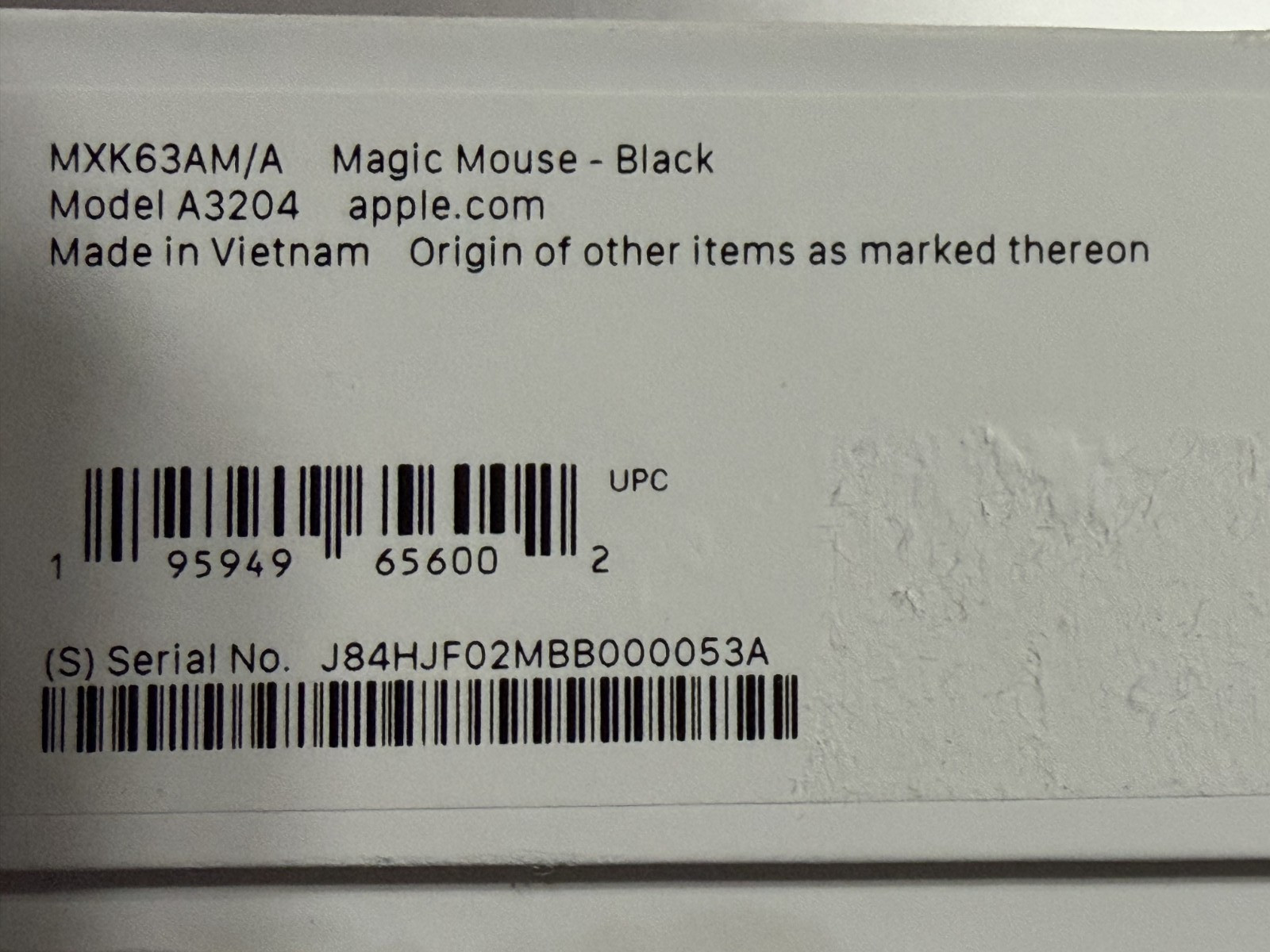 Apple Magic Mouse Multi-Touch Surface (USB-C) - Wireless - Black