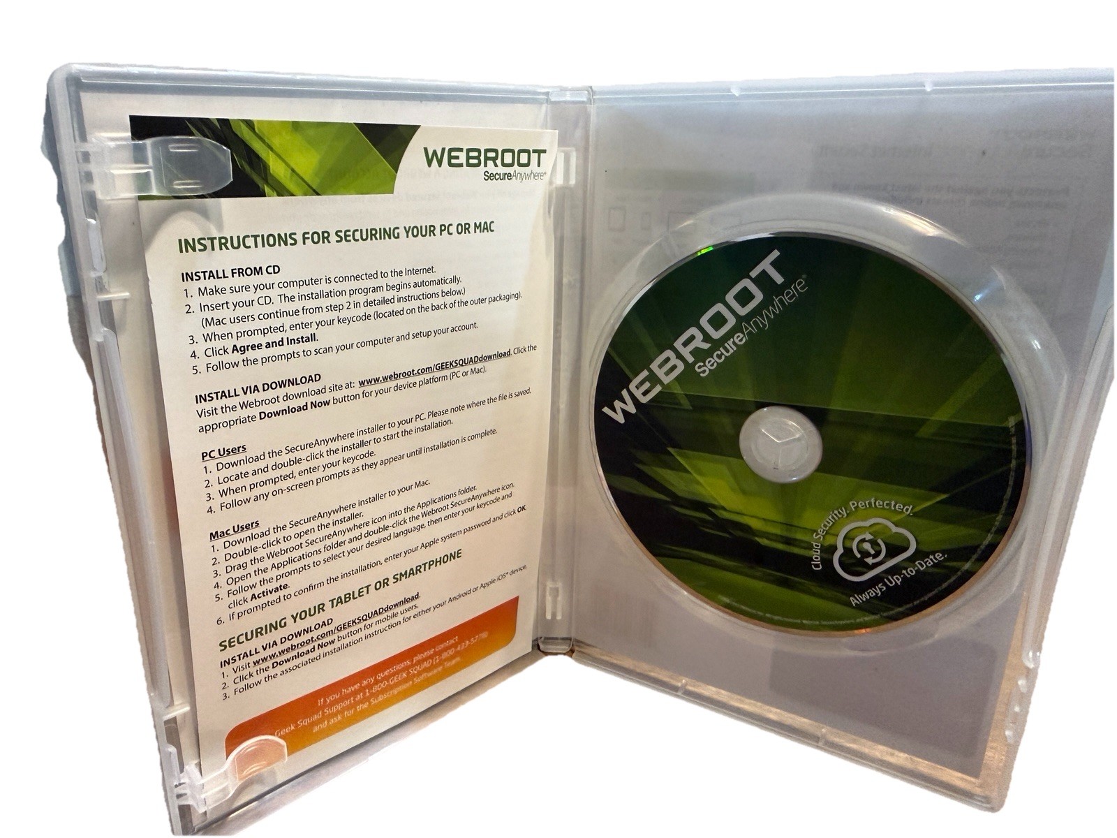 Webroot Secure Anywhere Internet Security /Antivirus