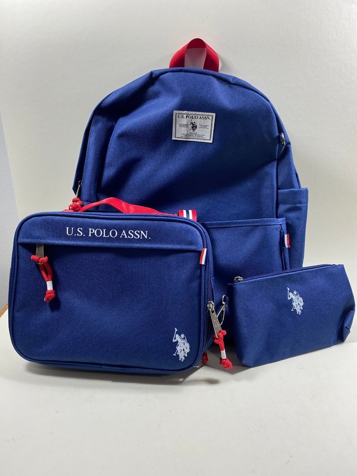 NWT U.S. Polo Assn. Backpack Padded Mesh Straps Screen Tech Pouch Laptop Pocket