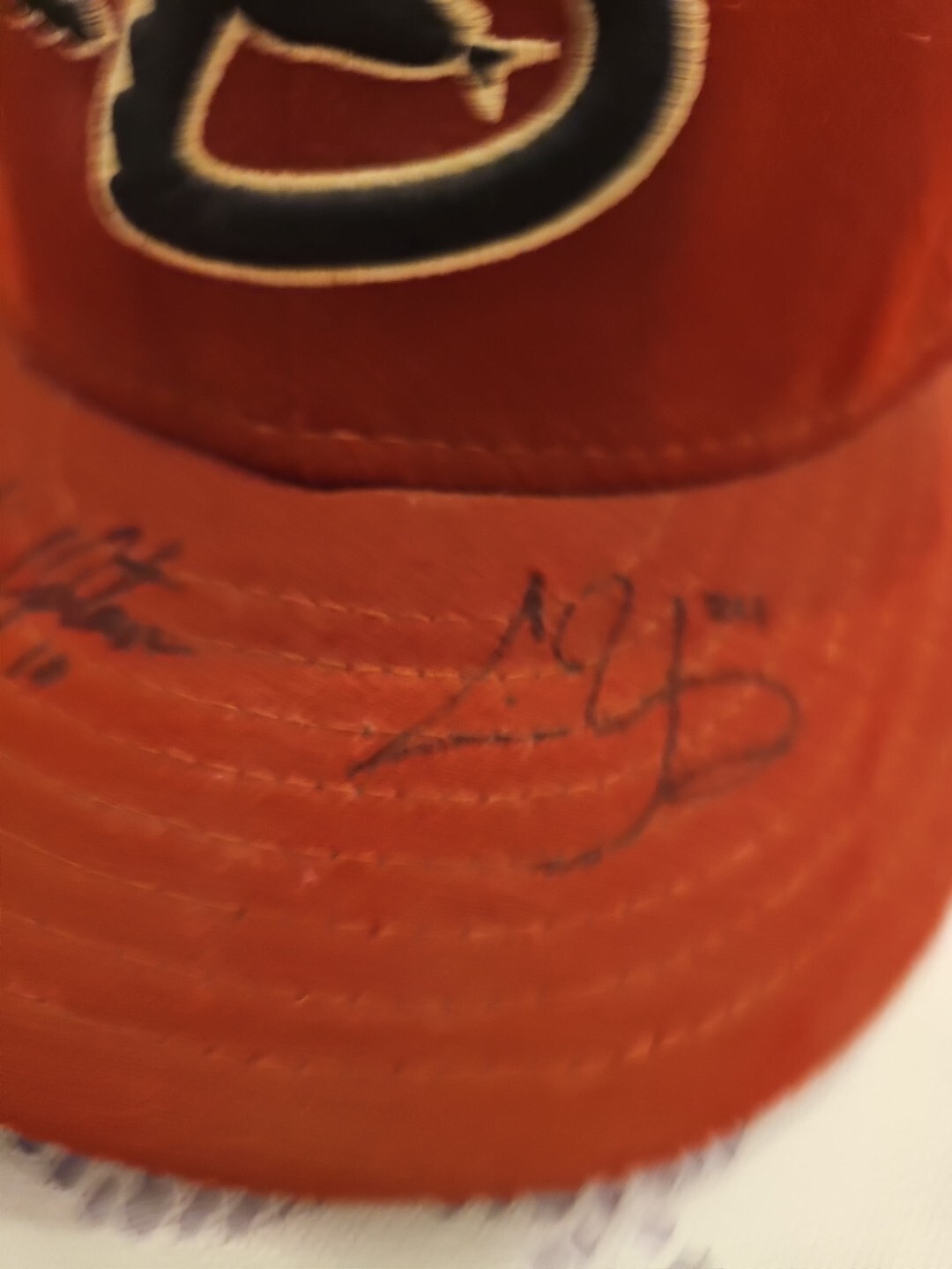 Justin Upton Chris Young Autographed Diamondbacks Hat