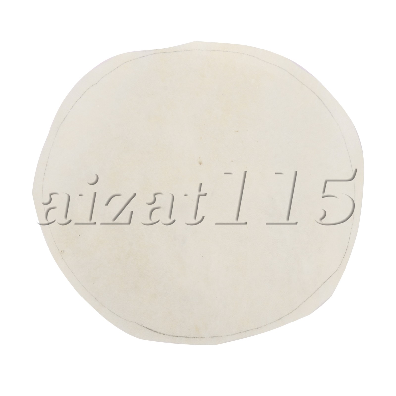 Skin Drumhead Beige for Replacing Old and Damaged African Drum Heads