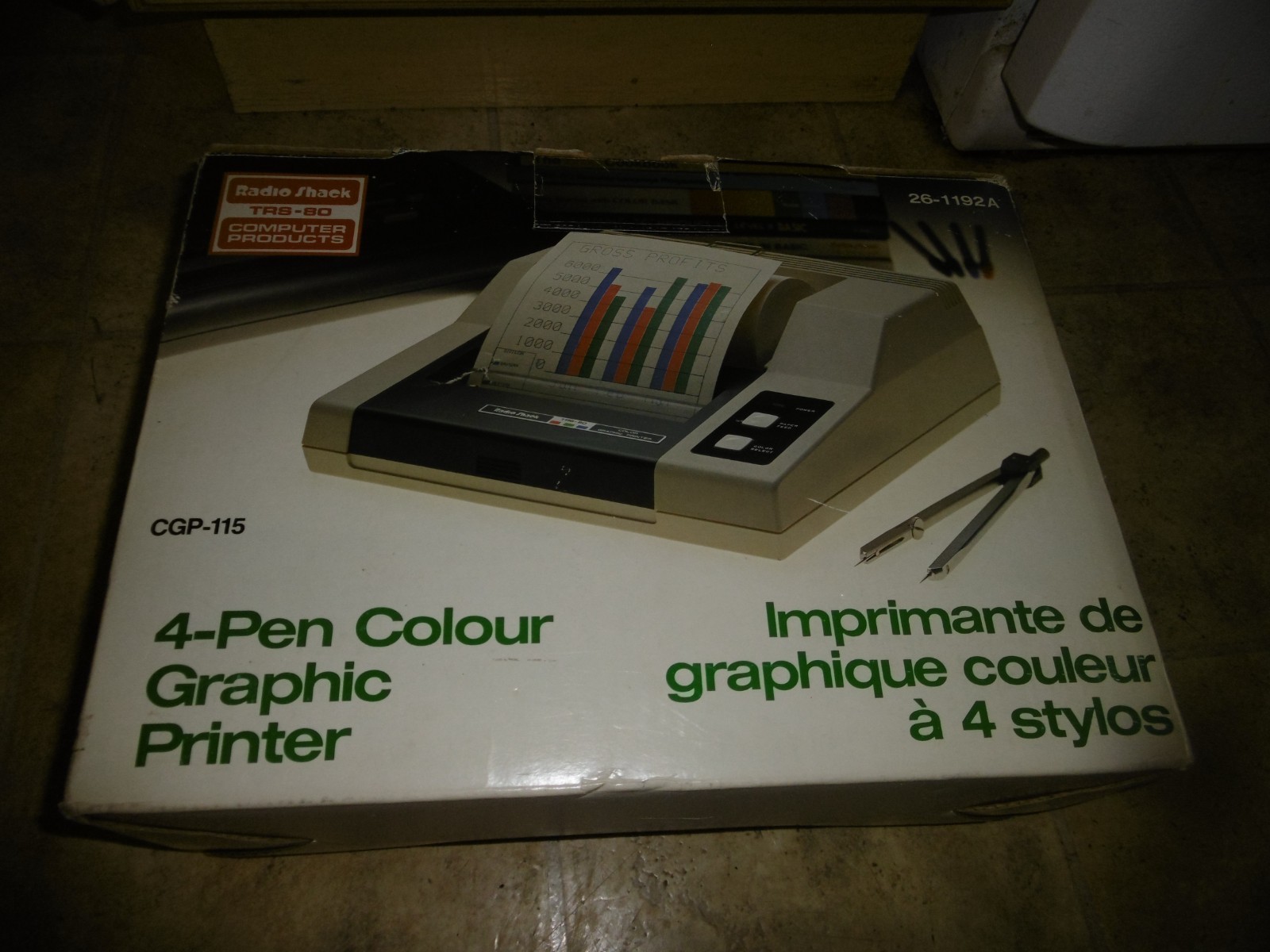Vintage Radio Shack 4-pen colour graphic  Printer