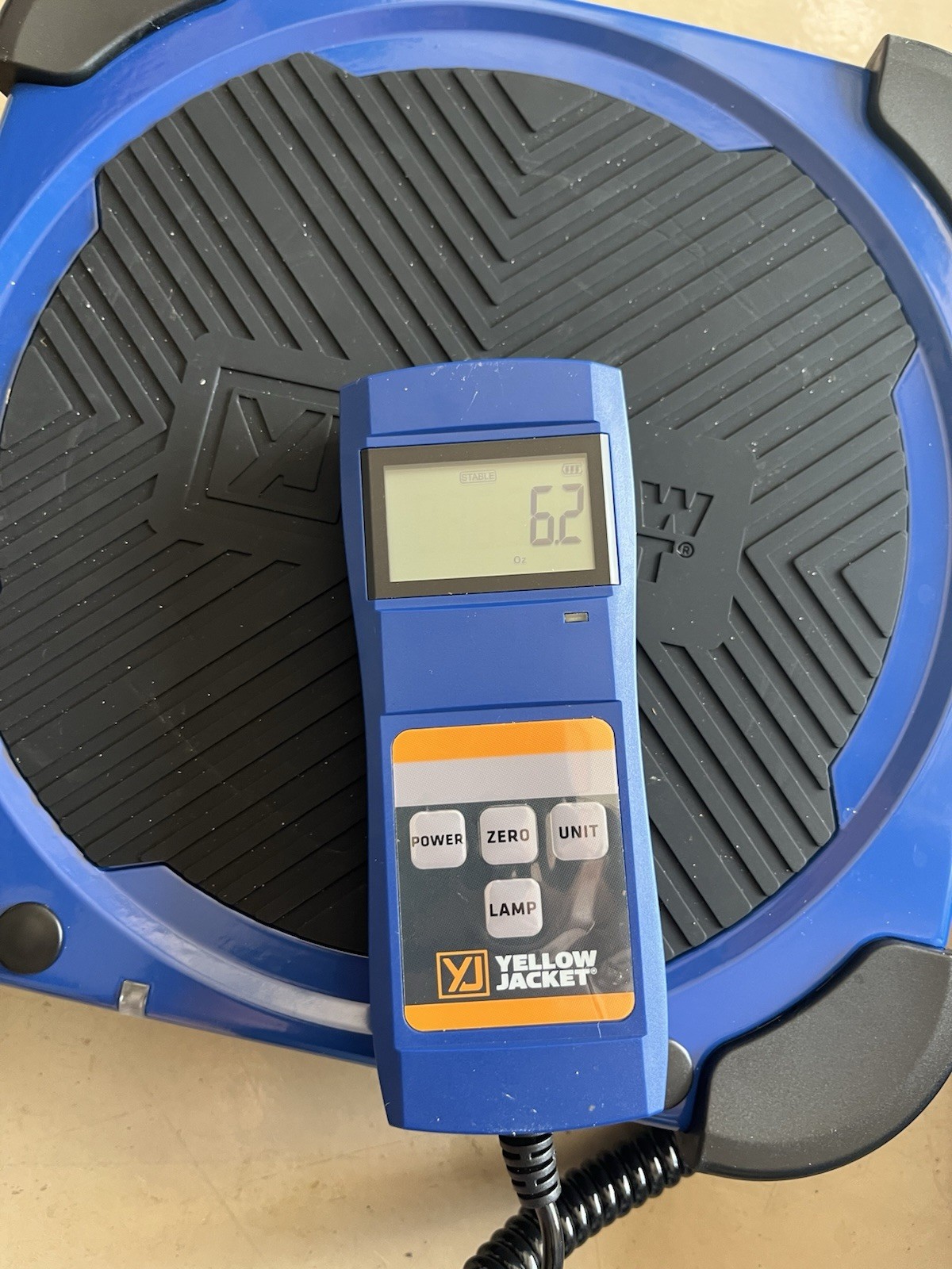 Yellow Jacket 68862 220 lb Electronic Charging Scale HVAC Refrigerants