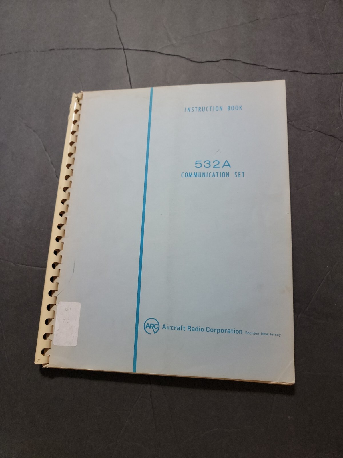 532A COMMUNICATION SET AIRCRAFT RADIO MANUAL