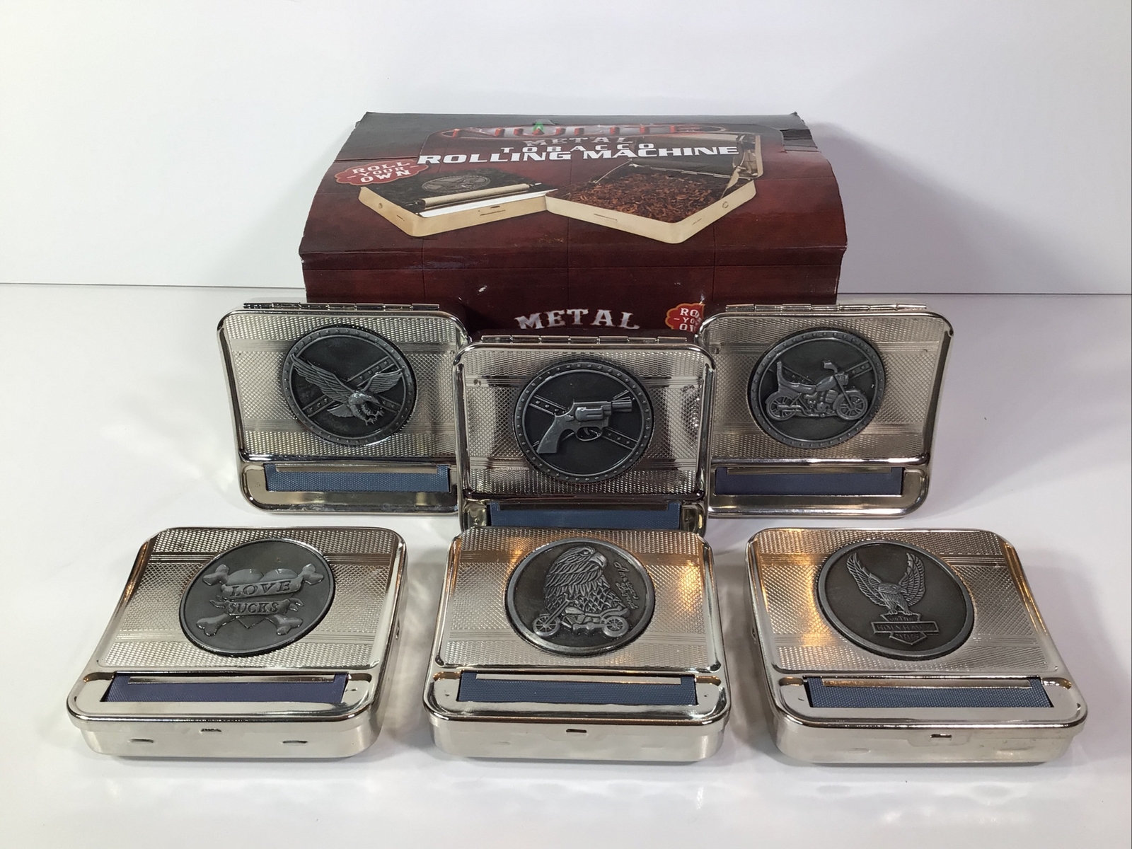 Nulite Metal Tobacco Rolling Machine “NEW” Pocketsize~PICK ONE! ~FREE SHIPPING
