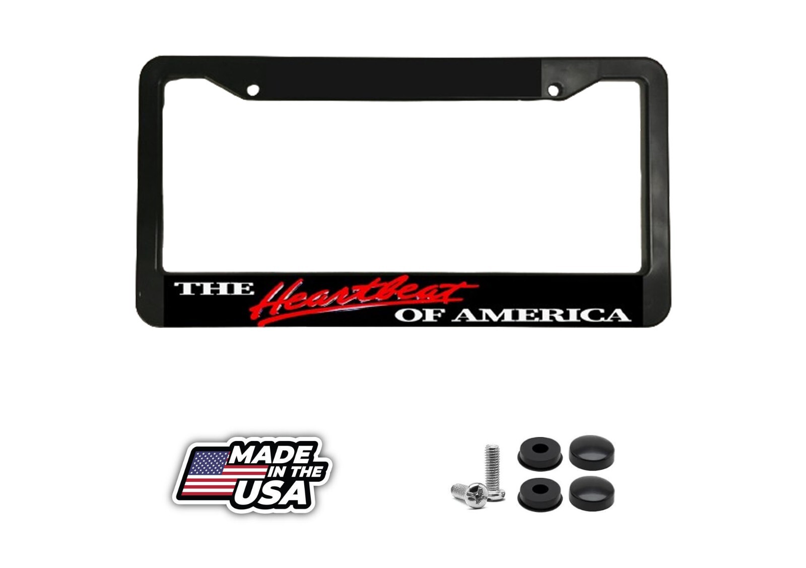 The Heartbeat of America auto Truck car 4x4 tag   Car License Plate Frame NEW