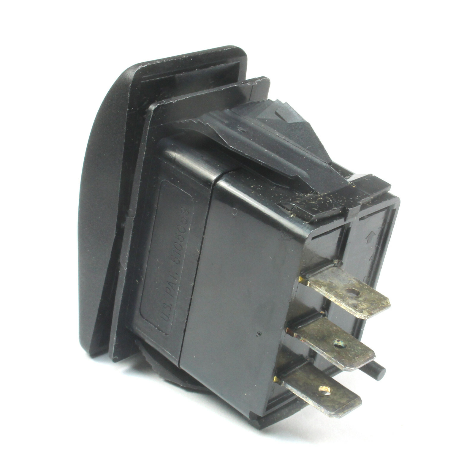 Carling MOMENTARY Rocker Switch SPDT 20A 12VDC (ON) OFF (ON) Outer Ring Extend