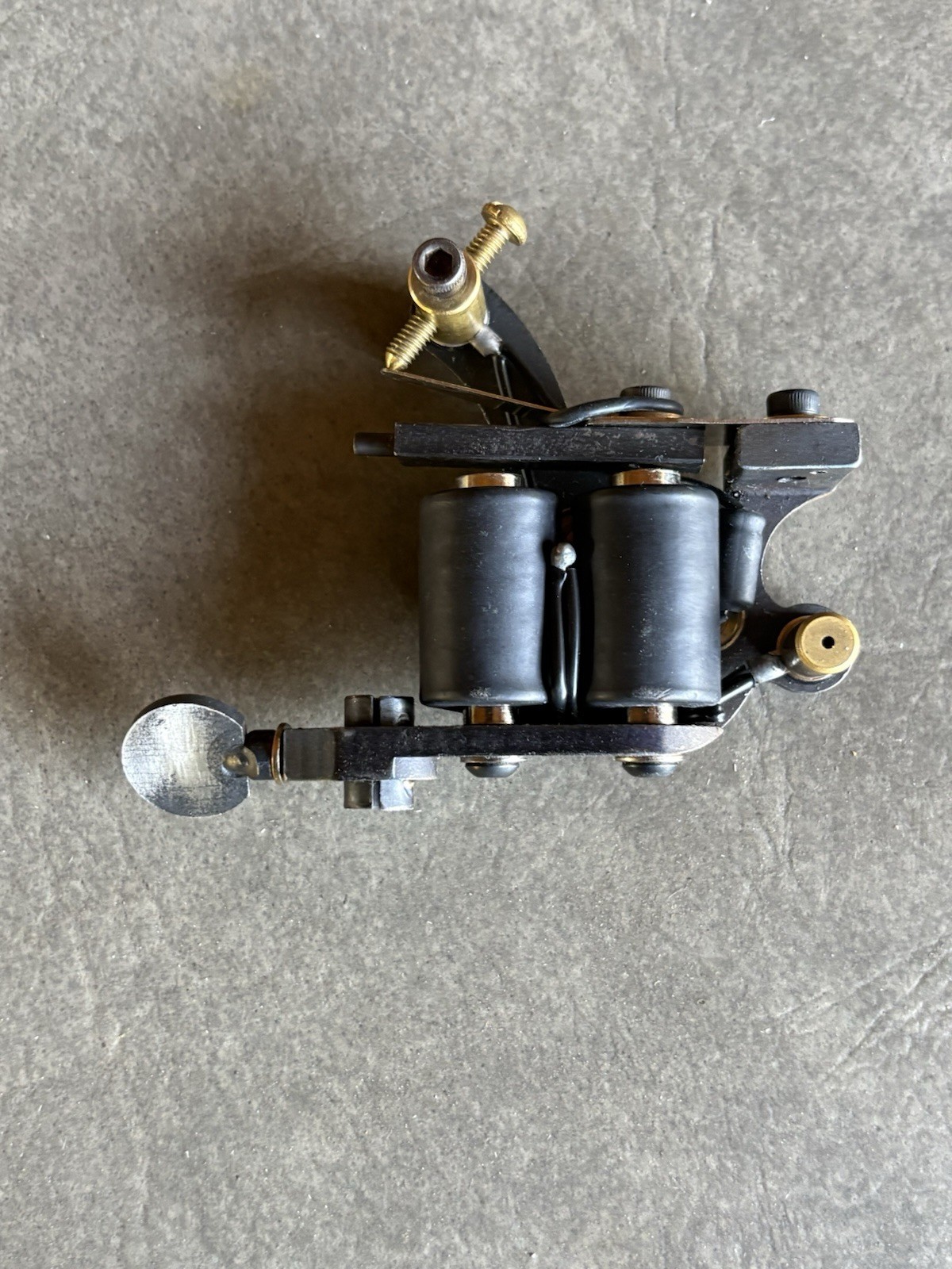 Blued Steel Coil Tattoo Machine Dial Revolver