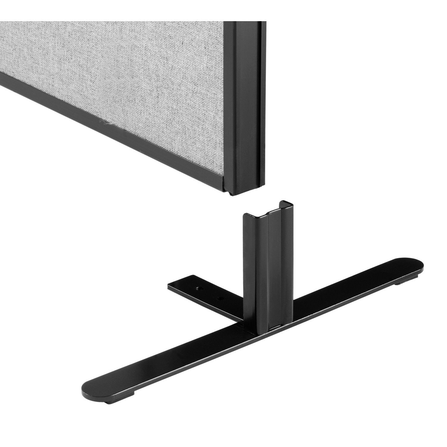 48-1/4"W x 60"H Freestanding Office Partition Panel Gray