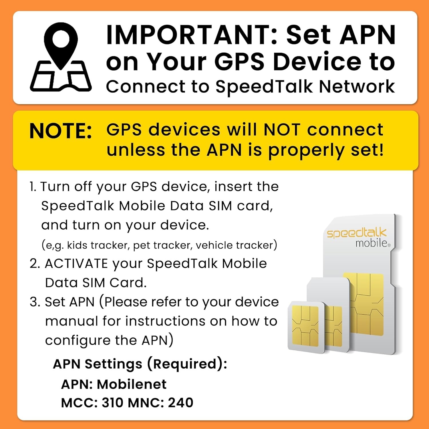 Universal GPS Tracker SIM Card Kit - Supports 5G/4G, Easy Setup, & No Contracts
