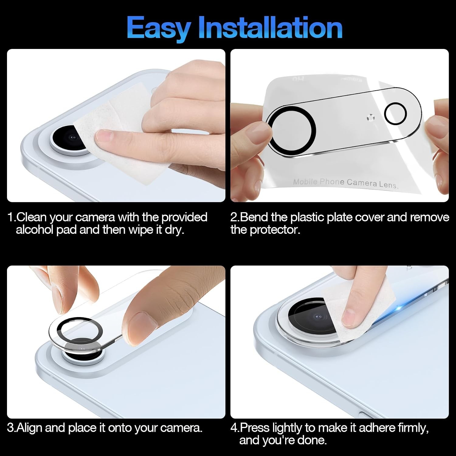 2 Pack For Apple iPhone 17 Air Camera Lens Protector Tempered Glass Camera Cover