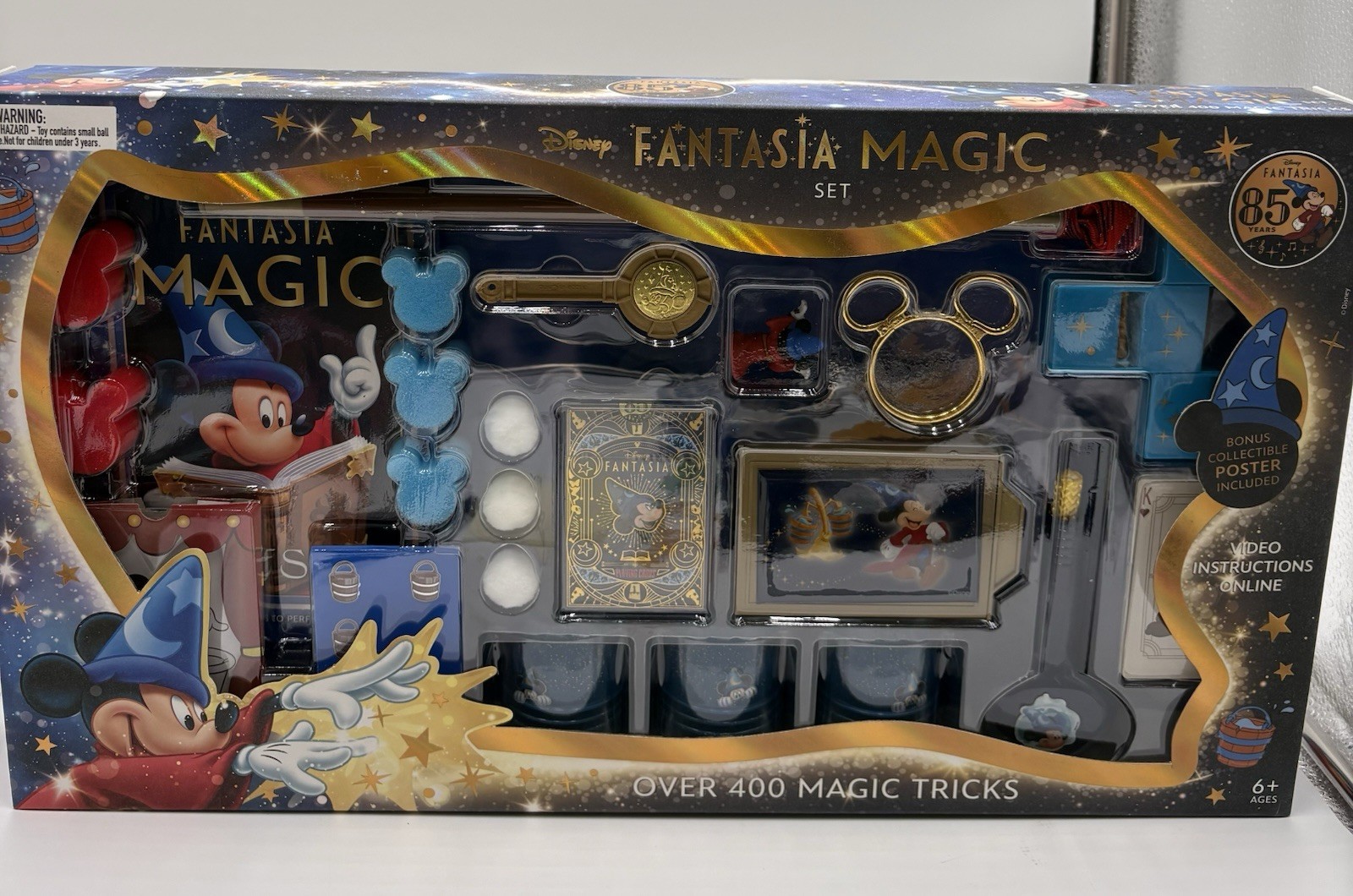 Disney Fantasia Magic Set Mickey Mouse Over 400 Tricks Kids 6+ Online Video NIB