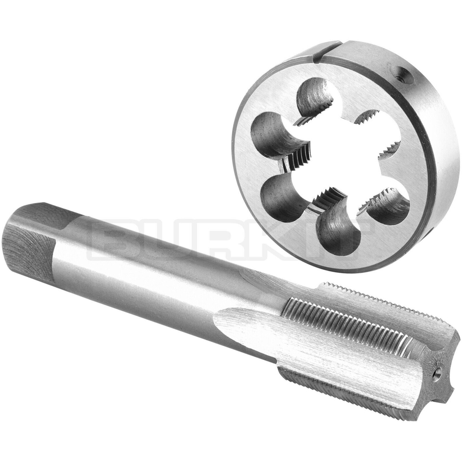 1"-24 UN Tap and Die Set Right Hand, 1" x 24 UN Thread Tap and Round Die