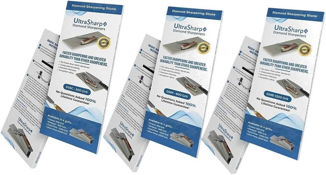 Ultra Sharp Ii Diamond Sharpening Stone Kit Coarse/medium/extra Fine