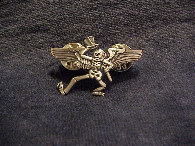 GRATEFUL DEAD UNCLE SAM SKELETON WINGS PIN FREE SHIPPING IN THE U.S.