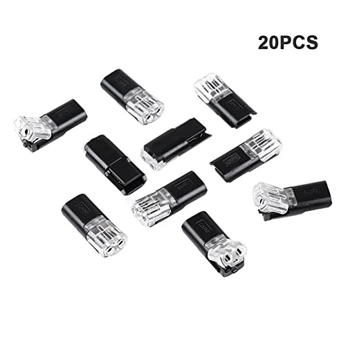 20 PCS Wire Connectors,Double-Wire Push-in Connector Quick Dual Wire Terminal