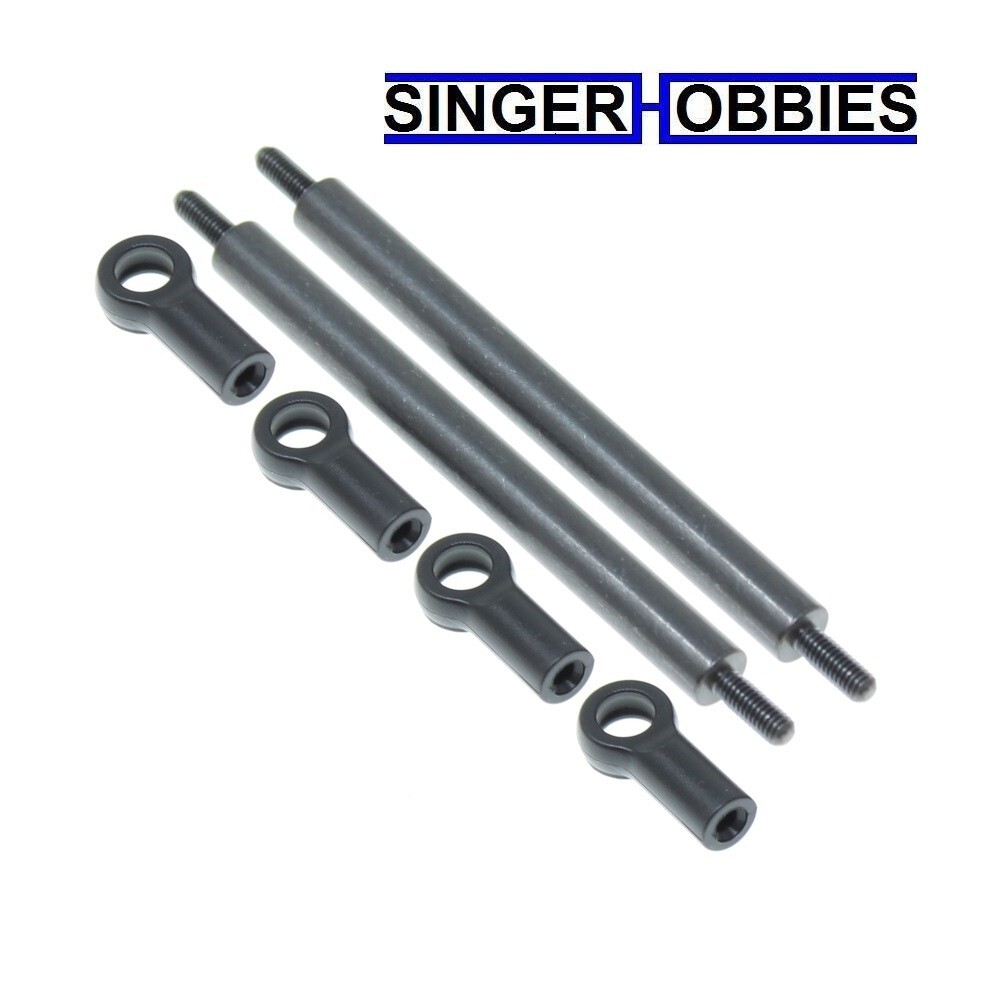 REDCAT RER31203 Fr Upper Links (64.5mm) (Black) (2pcs) ASCENT FUSION /EVEREST HH