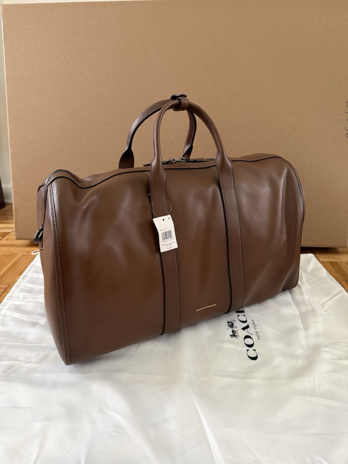 Coach Gotham duffle bag 45 saddle brown NWT