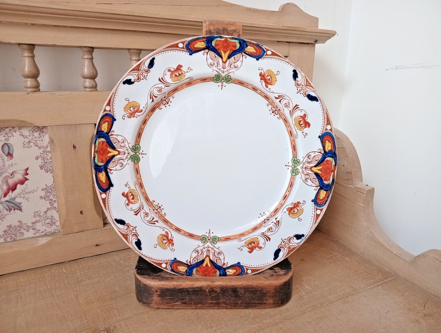 Hawksley Edwardian Dinner Plate. Circa 1910 Hand Finished/ Decorated.