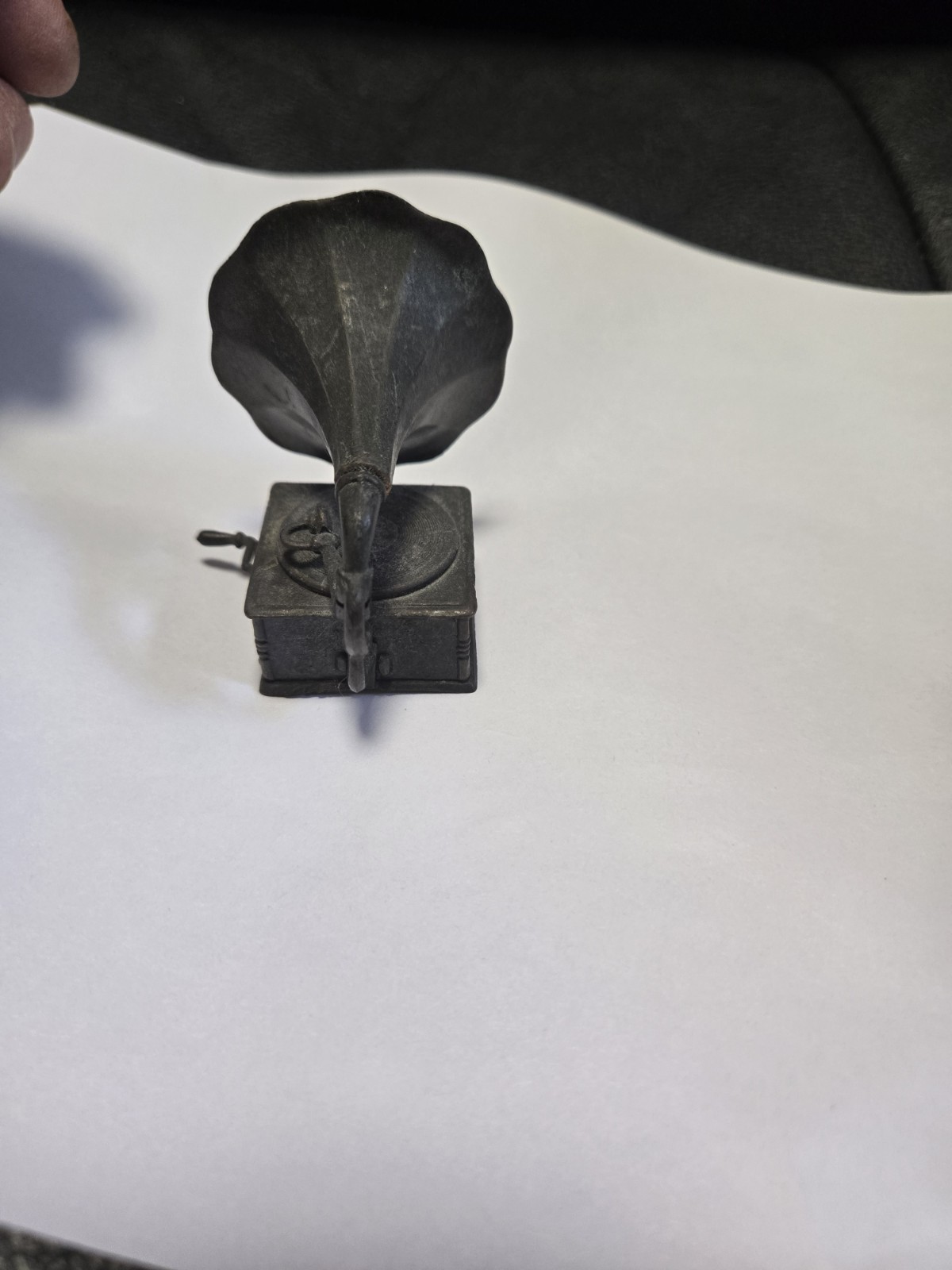 Vintage "old Time Phonograph" Die Cast Pencil Sharpener