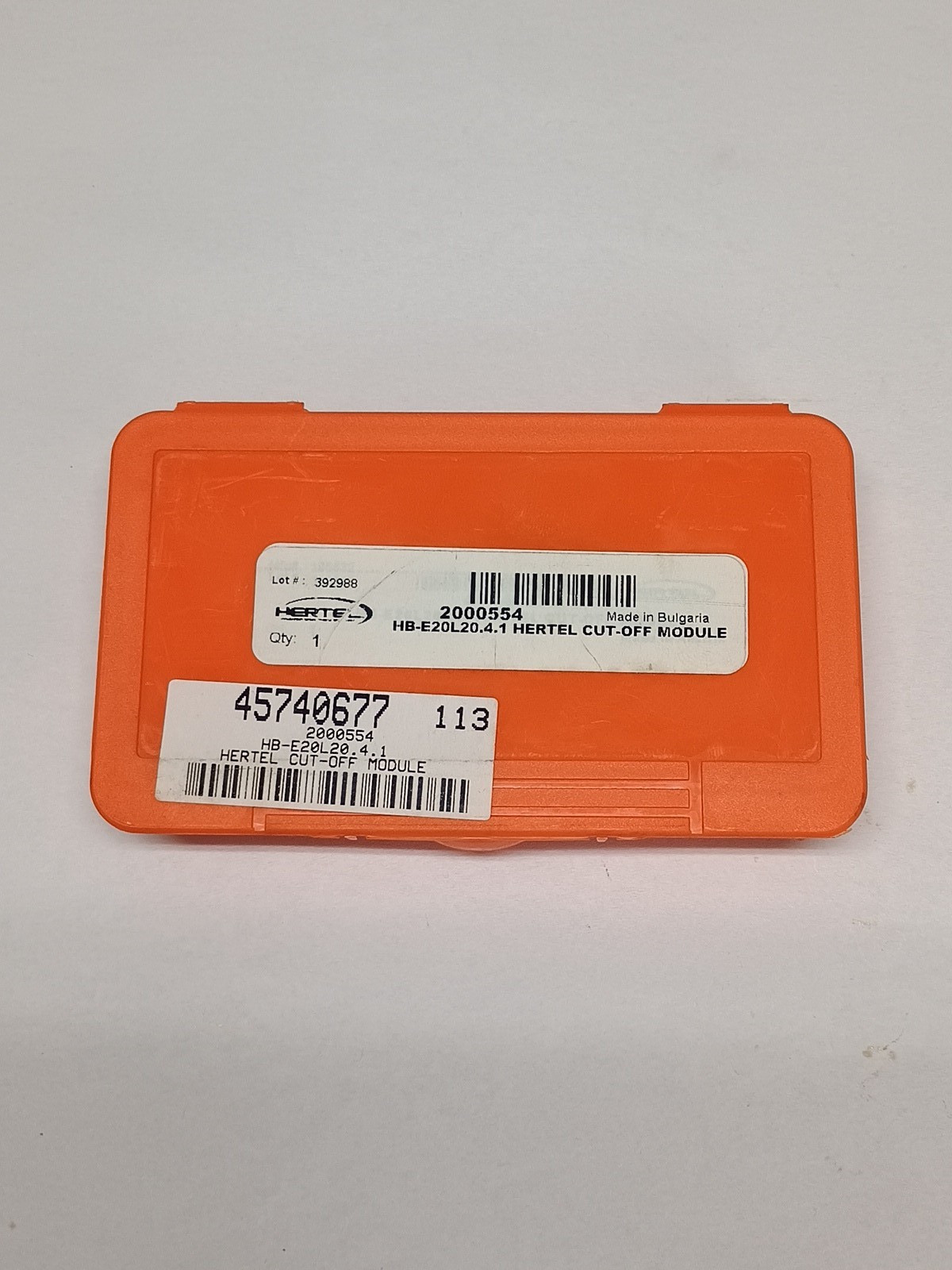 Hertel Cut Off Module HB-E20L 20.4.1 2000554
