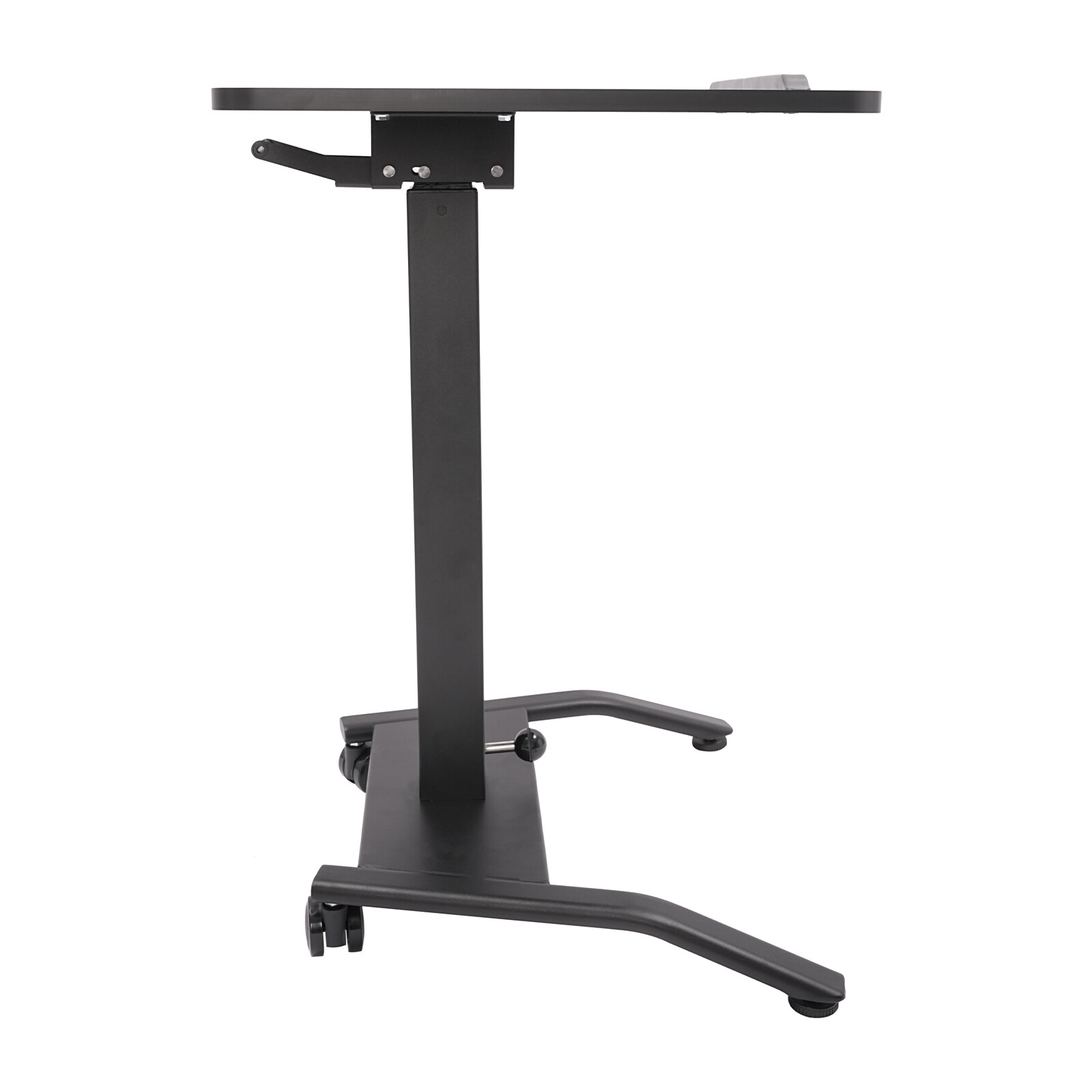 Laptop Desk Angle Height Adjustable Rolling Cart Podium Desk 26.46lbs Load Black