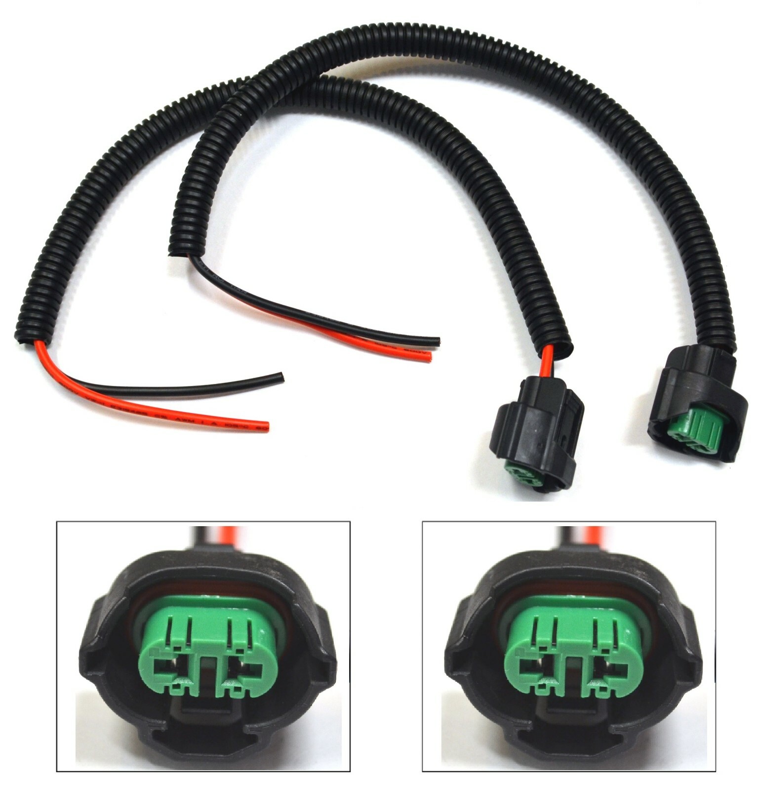 Extension Wire Pigtail Female P C H11 Two Harness Fog Light Bulb Replacement Fit