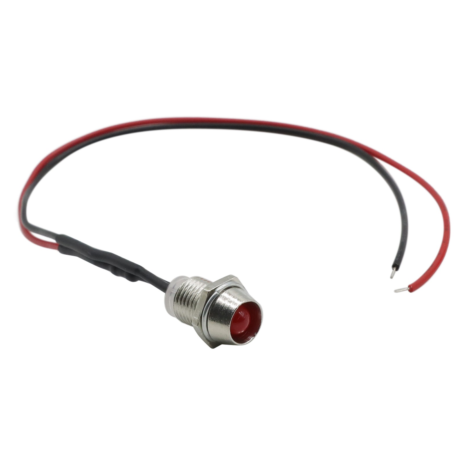 10x Car Boat LED Indicator Lights 12V 1.8W Pilot Dash Panel Warning Lamp RED 8mm