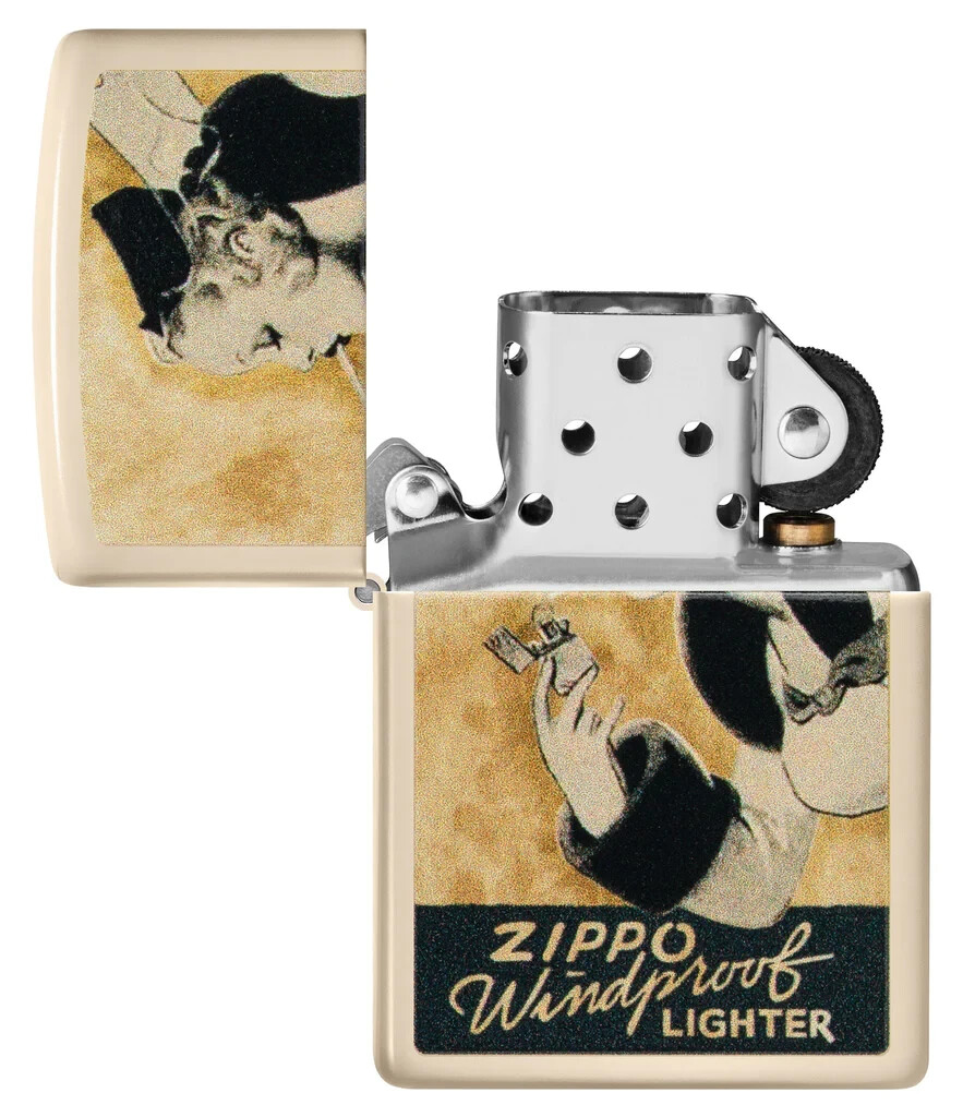 Zippo Windy Design Flat Sand 48198