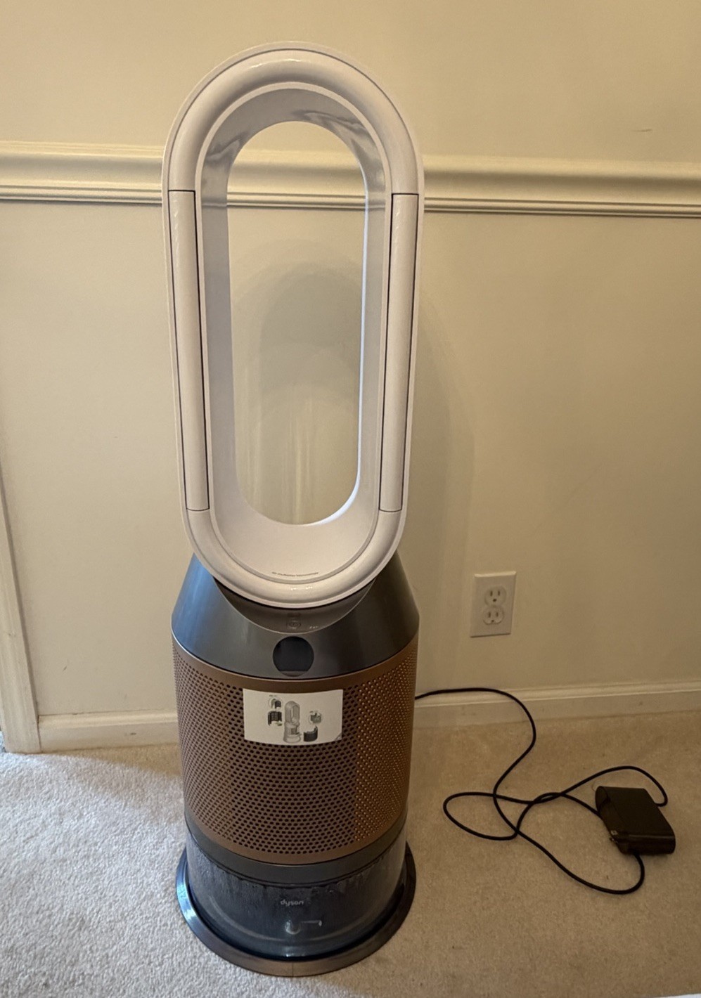 Dyson EID GIFT Humidifier Purifier(original remote+cable)Cool  White Gold