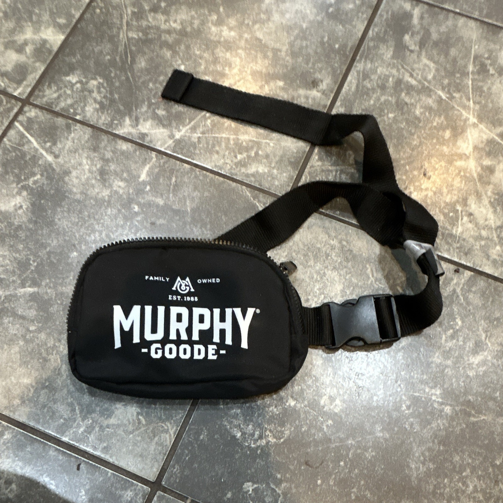 Black Fanny Pack Adjustable Strap With Murphy Goode Brand