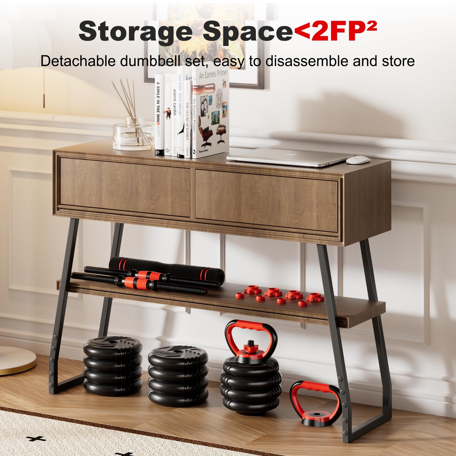Adjustable Dumbbell Set, 20/30/45/70/90lbs, 5 in 1 Multi-Function Dumbbells |...