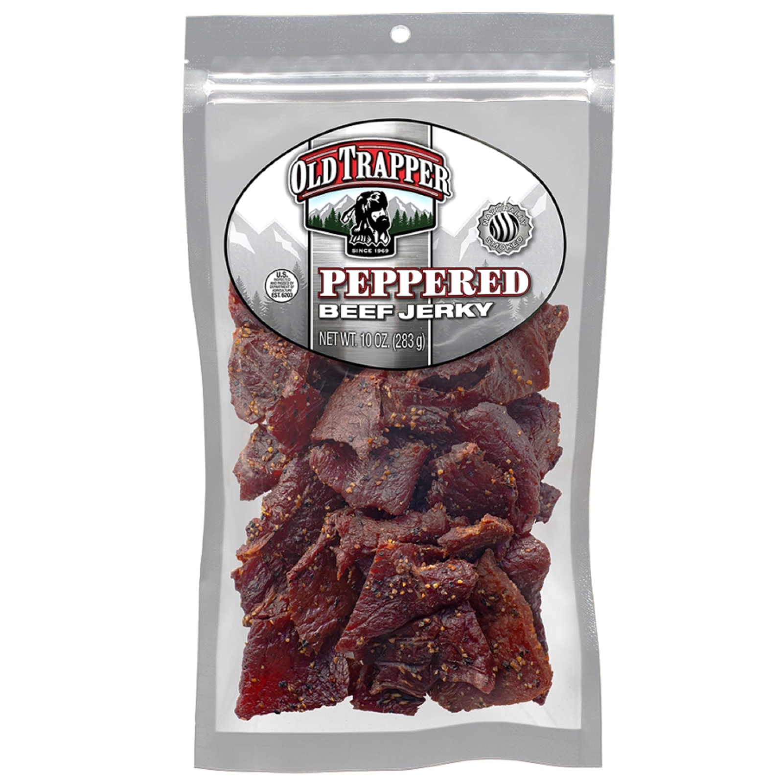 Old Trapper Peppered Beef Jerky, 10 oz