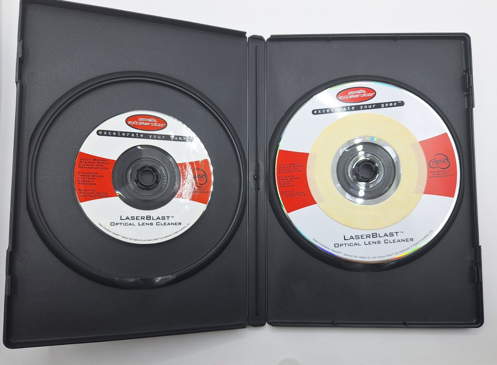 Game Dr. Excelerator 2-DISC Laserblast Optical Lens Cleaner PS2 Xbox GameCube