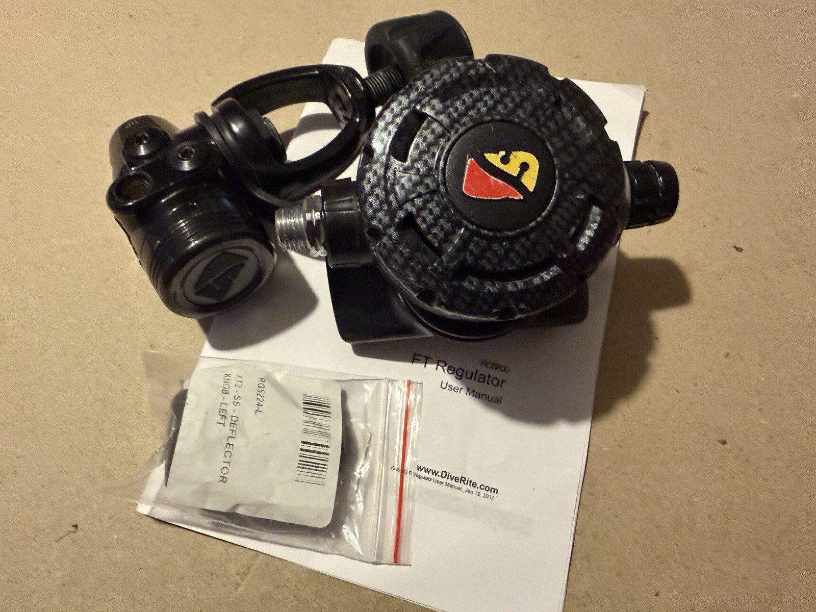 Dive Rite FT1 Regulator Set Scuba Diving Dive (Needs Service, Hose, Mouthpiece)
