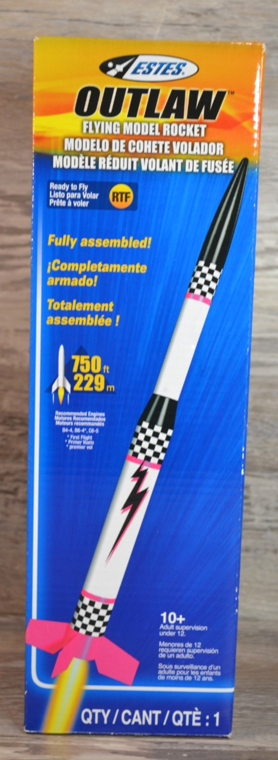 Estes Outlaw Flying Model Rocket RTF #2474 NOS
