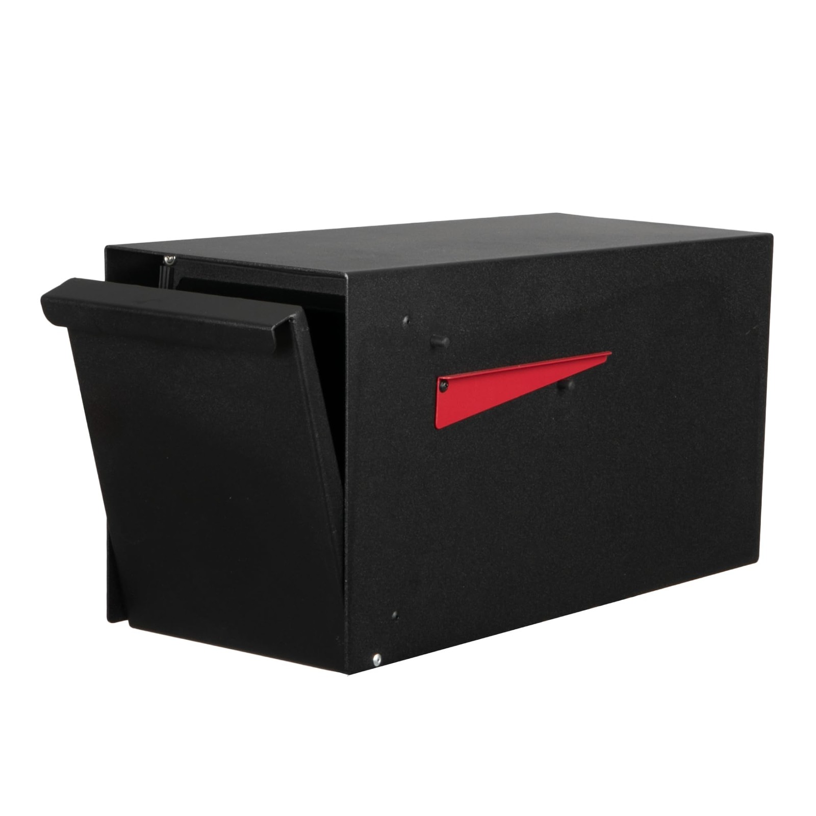 Indestructible Heavy Duty Modern Mailbox Outside Post Mount 21x10x8 Large Black
