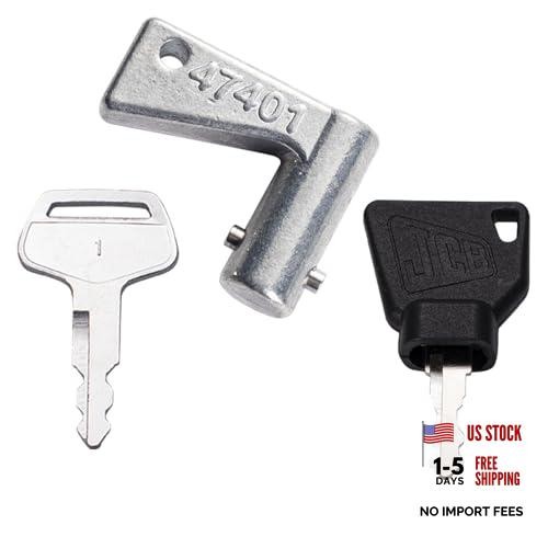 3pcs Master Equipment Keys Set for JCB Equipment Ignition Switch, Adblue Cap,