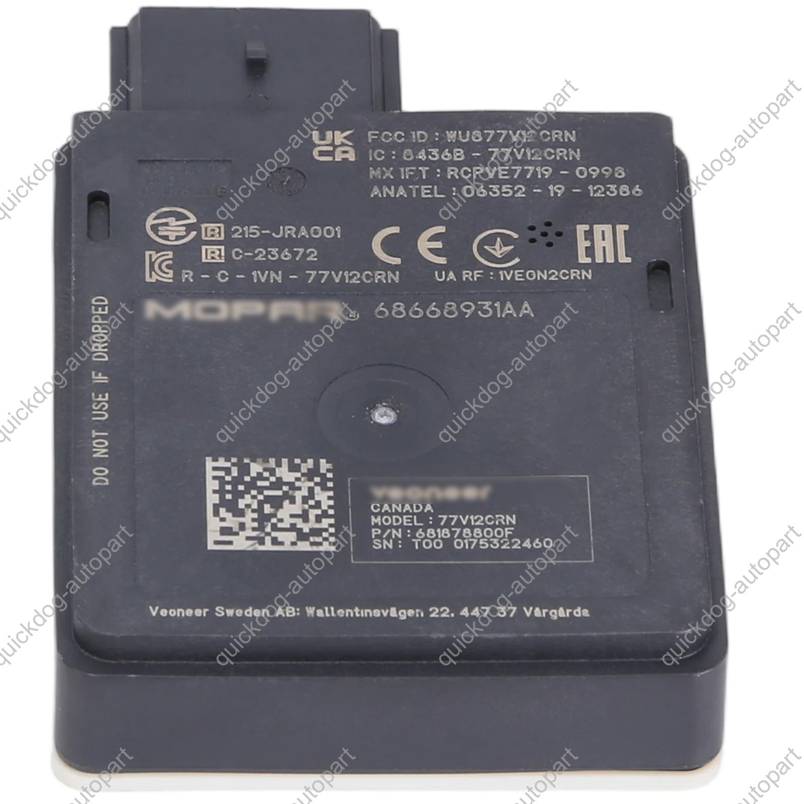 OEM 68668931AA Blind Spot Detection Module Radar Sensor For Chrysler Pacifica US