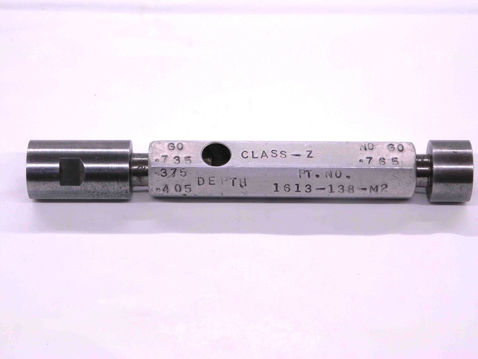 .7350 & .7650 CL Z PIN PLUG GAGE GO NO GO .7344 +.0006 47/64 18.669 mm .735 .765