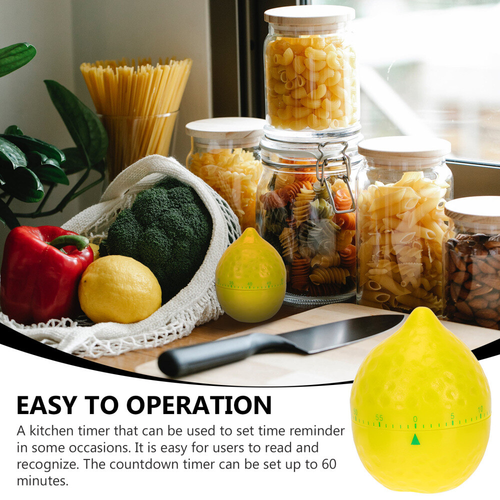Manual Mechanical Timer Fruit Shape Kitchen Timer Cooking Countdown Tool .