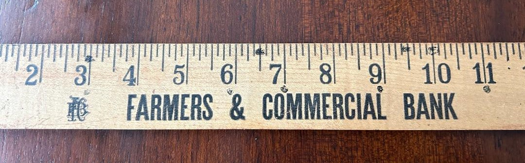 1981 Farmers & Commercial Bank YARDSTICK PROMO Holden Kingsville Missouri 100th