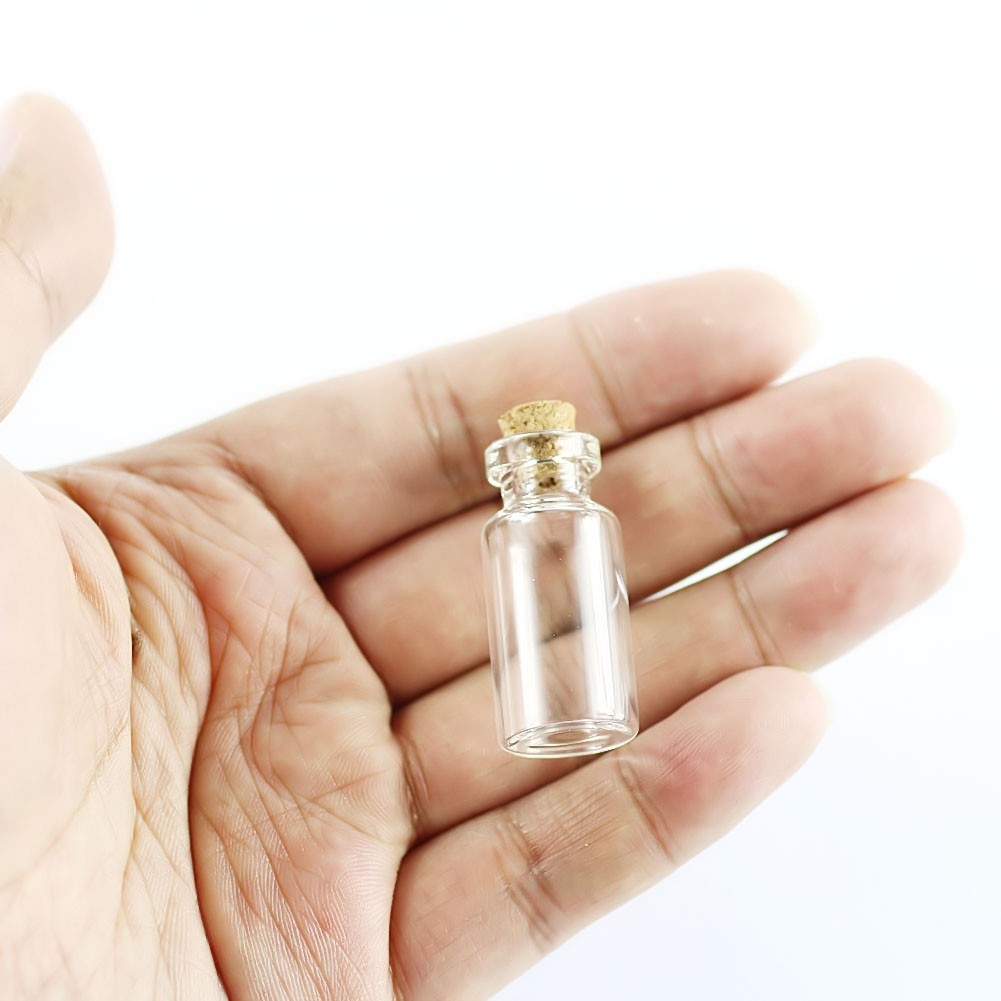 20/50/100pcs 2ml 16x35mm Small Tiny Empty Clear Glass Bottles Vials with Cork A
