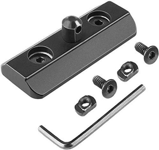 Compact M-Rail Bipod Adapter with Aluminum Build and User-Friendly Installation