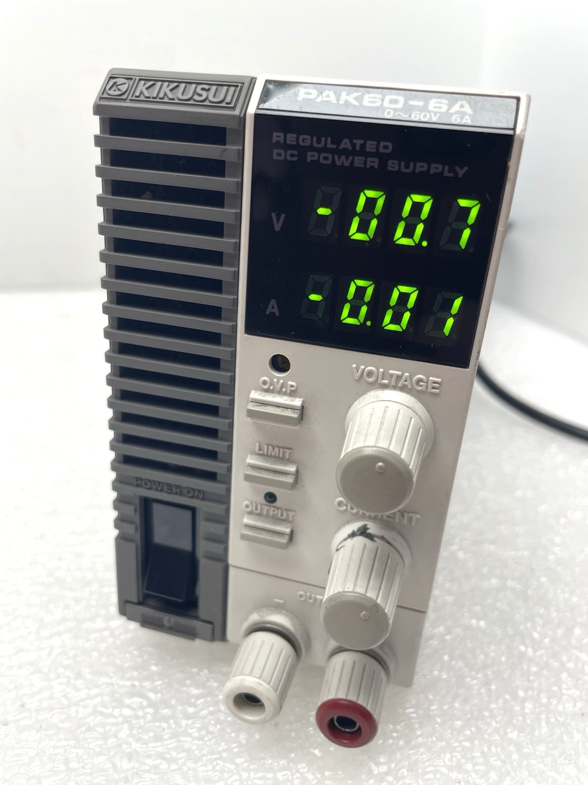 NICE KIKUSUI PAK60-6A 0-60V 6A 350 WATT VARIABLE SWITCHING DC POWER SUPPLY