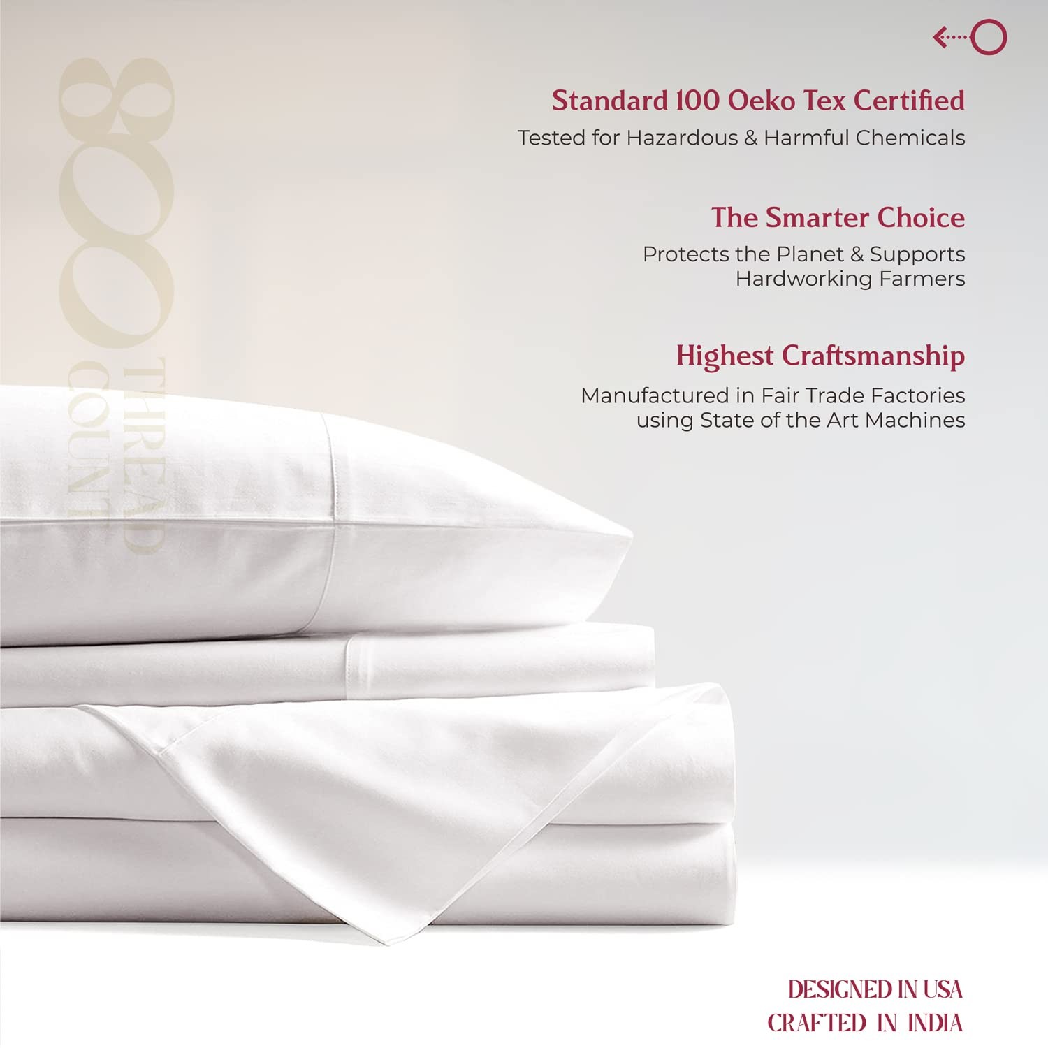 100% Egyptian Cotton Deep Pocket Twin XL Fitted Sheet Only - 800 Thread Count Lu