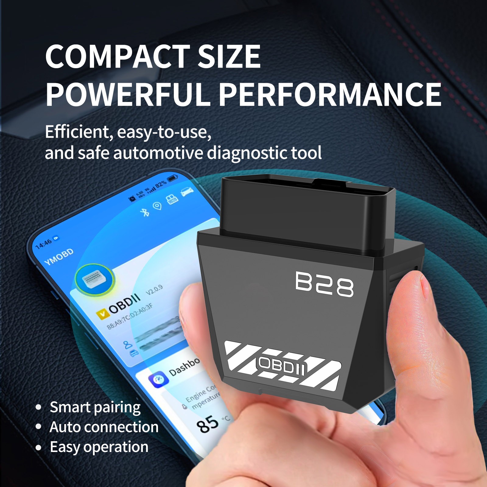 ELM327 Car OBD2 Code Reader WIFI Bluetooth Auto Diagnostic Tool For Iphone IOS