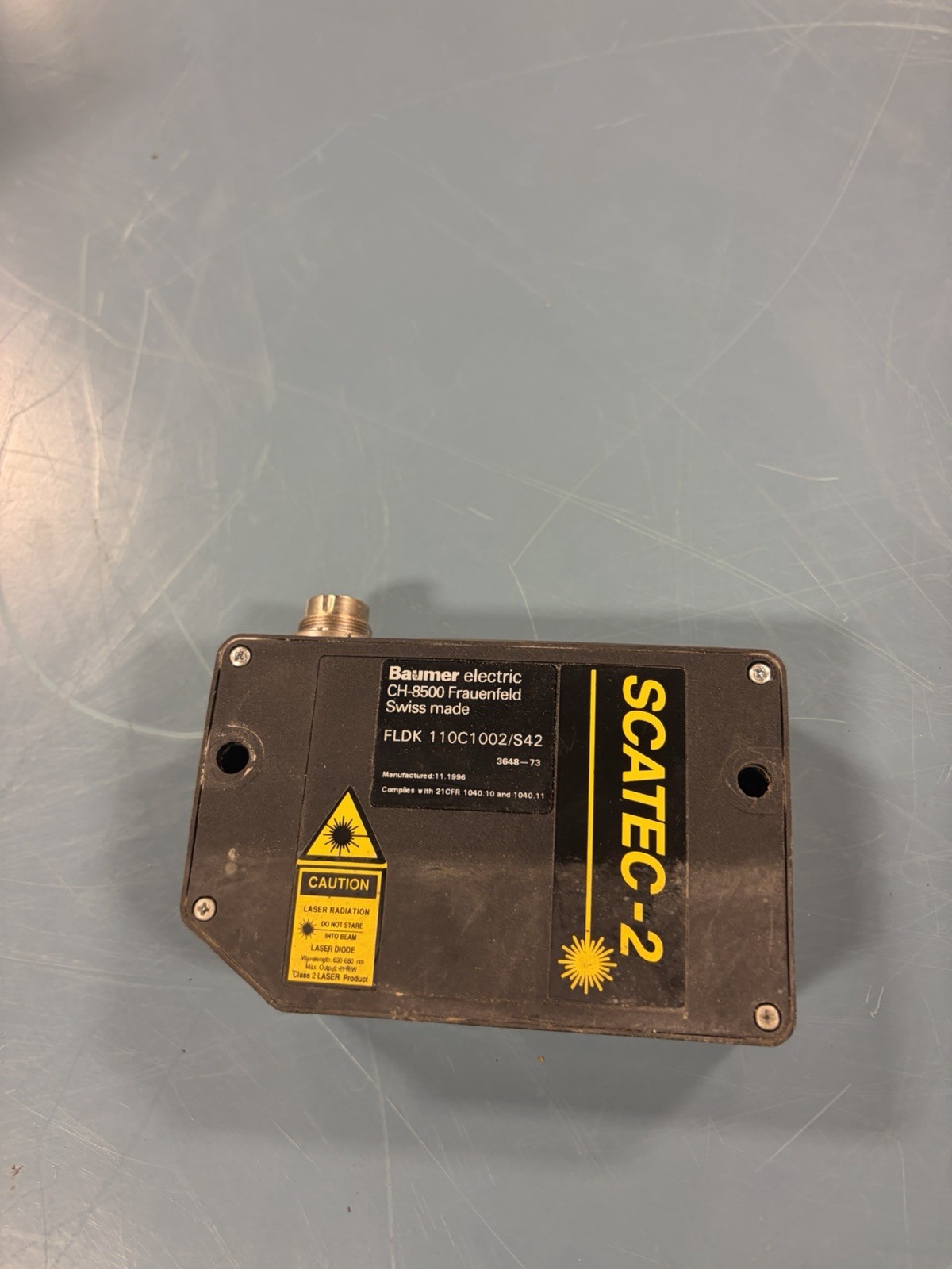Baumer Electric SCATEC-2 FLDK 110C1002/S42 Laser Copy Counter Sensor USED