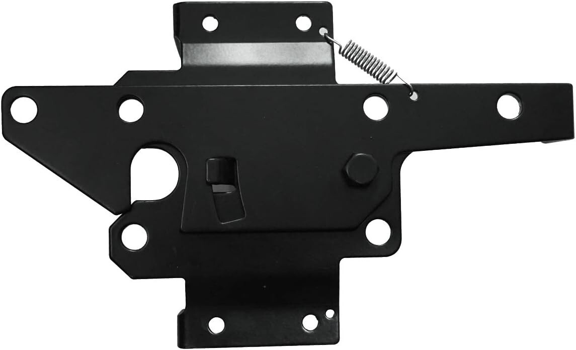 Self-Locking Gate Latch Heavy Duty Steel Post Mount Automatic Lock Fence Hard...