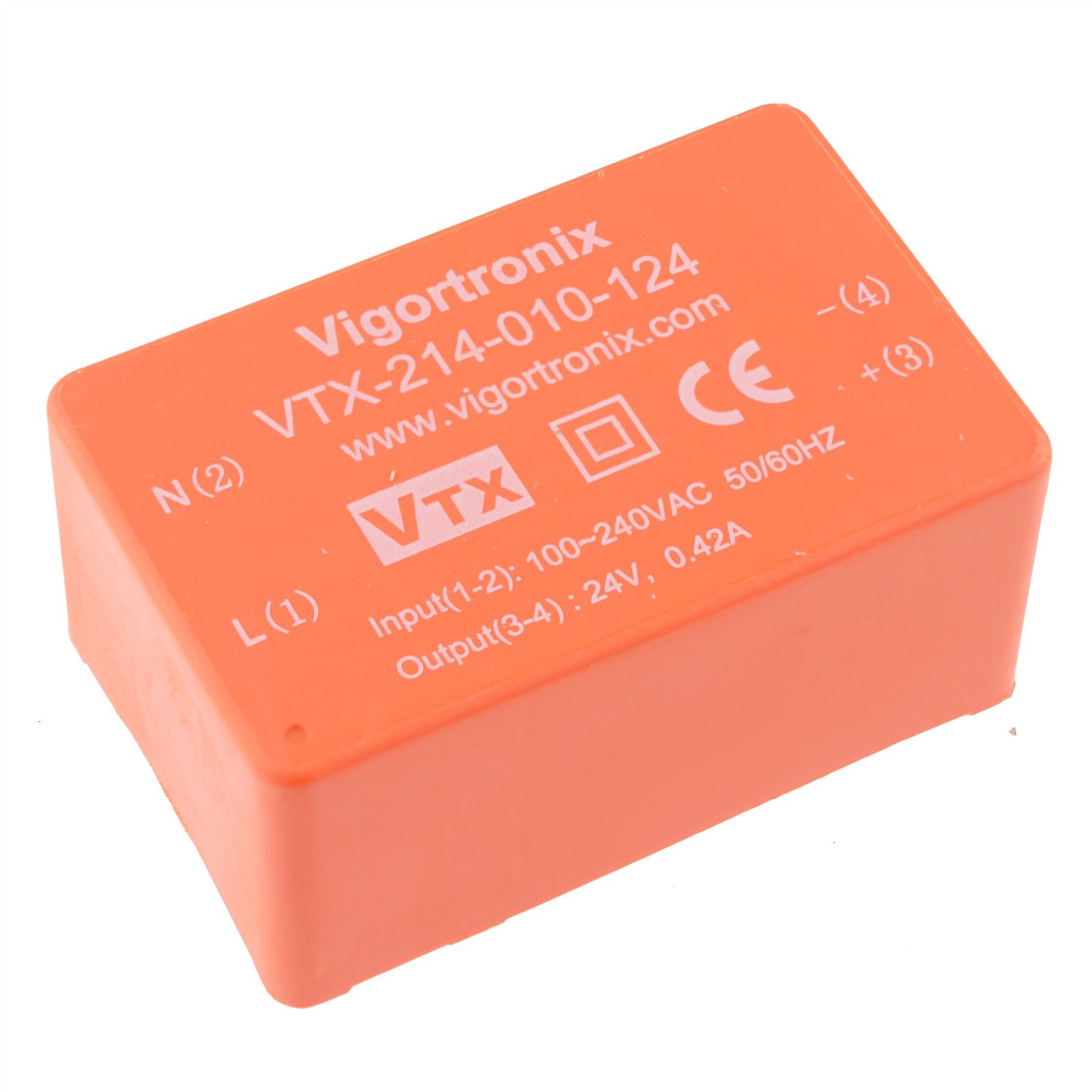 24V AC-DC 10W Single Output Power Supply VTX-214-010-124